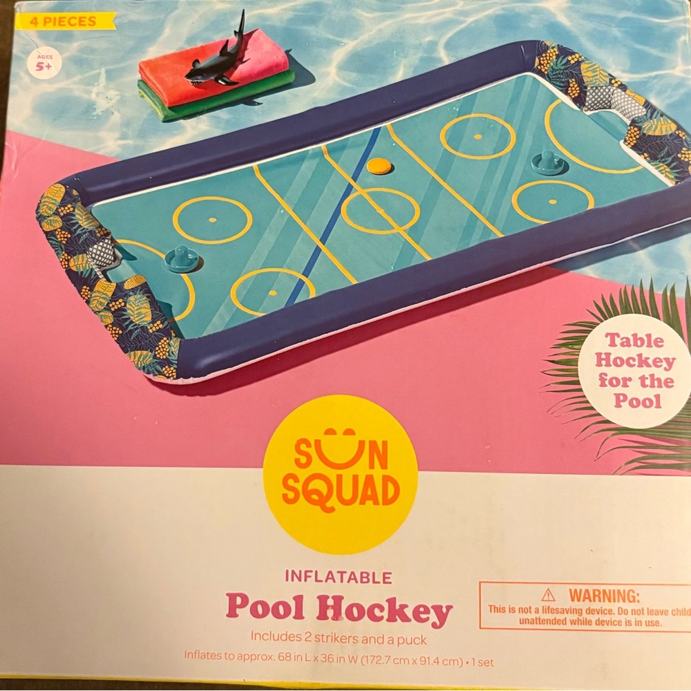 Sun Squad Inflatable Pool Hockey Set